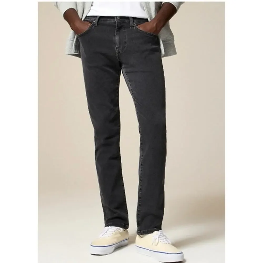 NWT J. Crew Men's 770™ Straight-Fit Stretch Jean In Dark Charcoal Wash Black 30